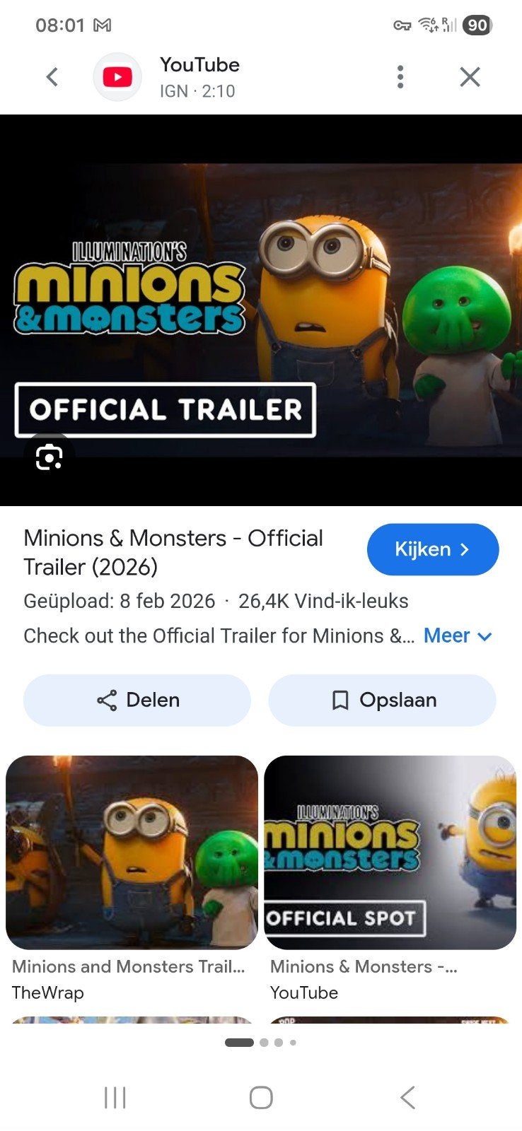 2 bioscoop kaartjes Minions & Monsters pathé Nijmegen 13 sep, Tickets en Kaartjes, Twee personen, Vrijkaartje specifieke film