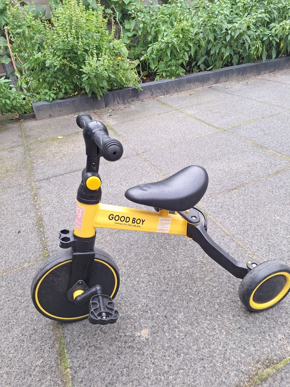 2-in-1 Loopfiets/driewieler 'Good Boy/Girl' - ZGAN, Ophalen of Verzenden, Zo goed als nieuw, Loopfiets