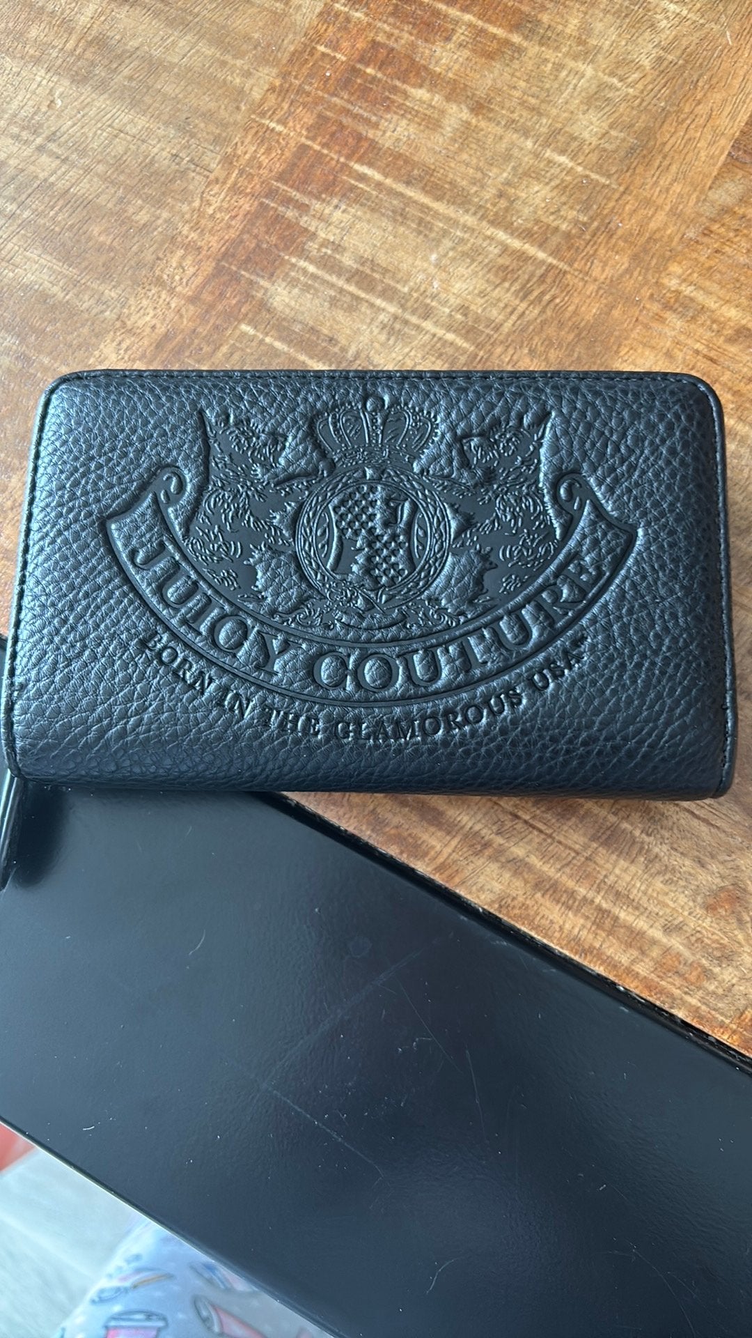 Juicy couture portomonee, Ophalen, Zo goed als nieuw, Zwart