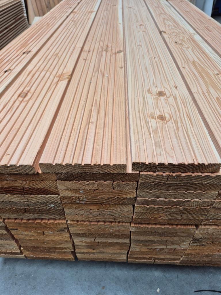 110 douglas vlonderplanken, slipplanken, terasplanken 16.5 b, Tuin en Terras, Terrasdelen en Vlonders, Ophalen, Hout