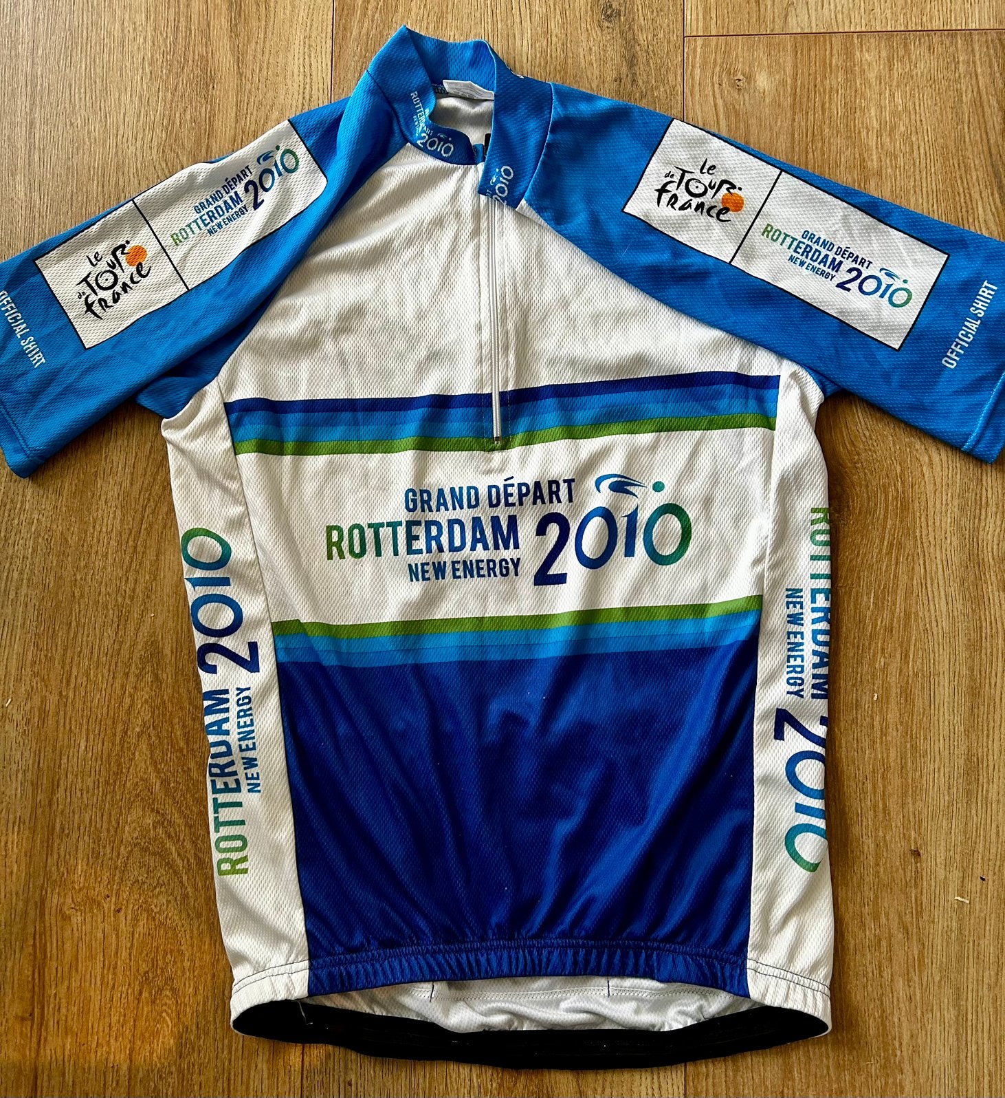 Wielrenshirt Grand depart Tour de France 2010 Rotterdam, Gebruikt, Ophalen of Verzenden, Bovenkleding, Heren