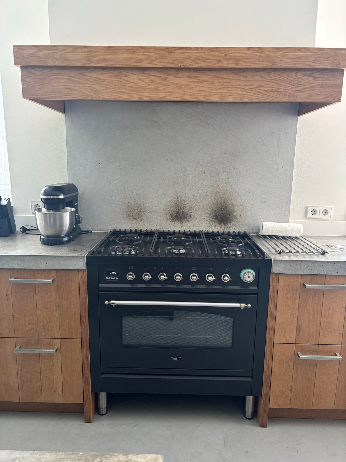 Boretti oven en gasfornuis - Zo goed als nieuw, Hete lucht, 60 cm of meer, Ophalen of Verzenden, Zo goed als nieuw