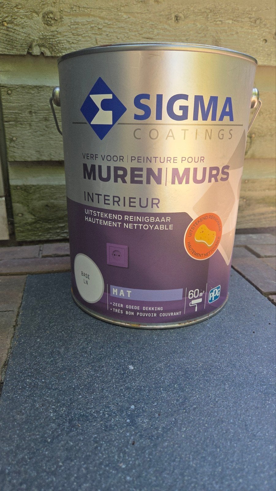 Sigma reinigbare muurverf (poeder roze) circa 3L, Ophalen, Roze