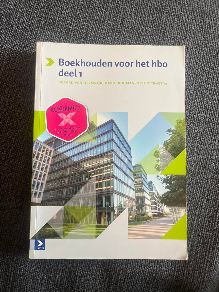 Boekhouden voor het hbo deel 1, Boeken, Studieboeken en Cursussen, Ophalen, Gamma, Gelezen, HBO