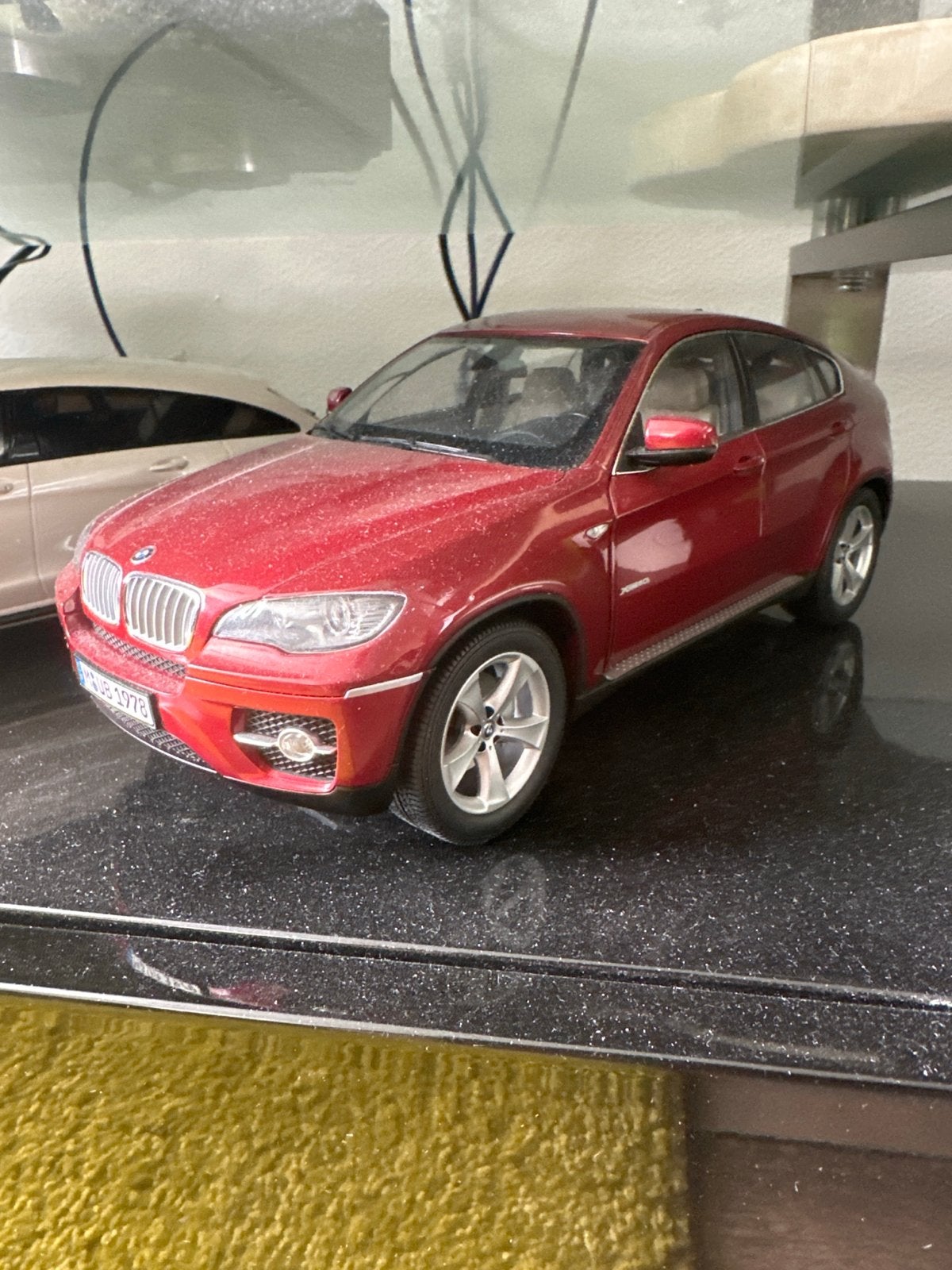 BMW X6 Modelauto Rood - Gedetailleerd Schaalmodel, Ophalen of Verzenden, Zo goed als nieuw, Auto, Overige merken