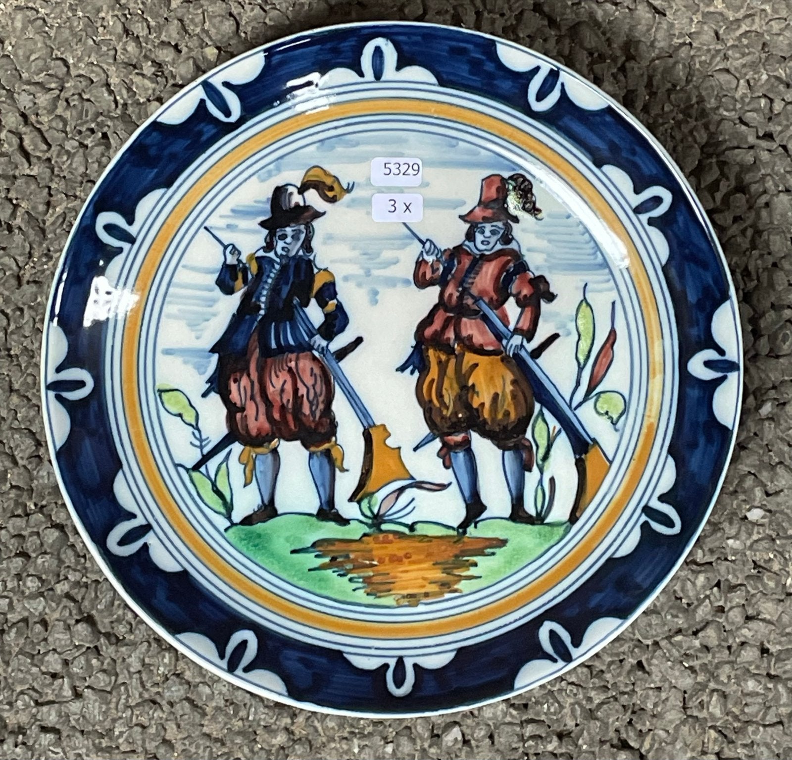 Uniek Koninklijke Tichelaar Makkum Wandbord - Handgeschilder, Antiek en Kunst, Ophalen of Verzenden