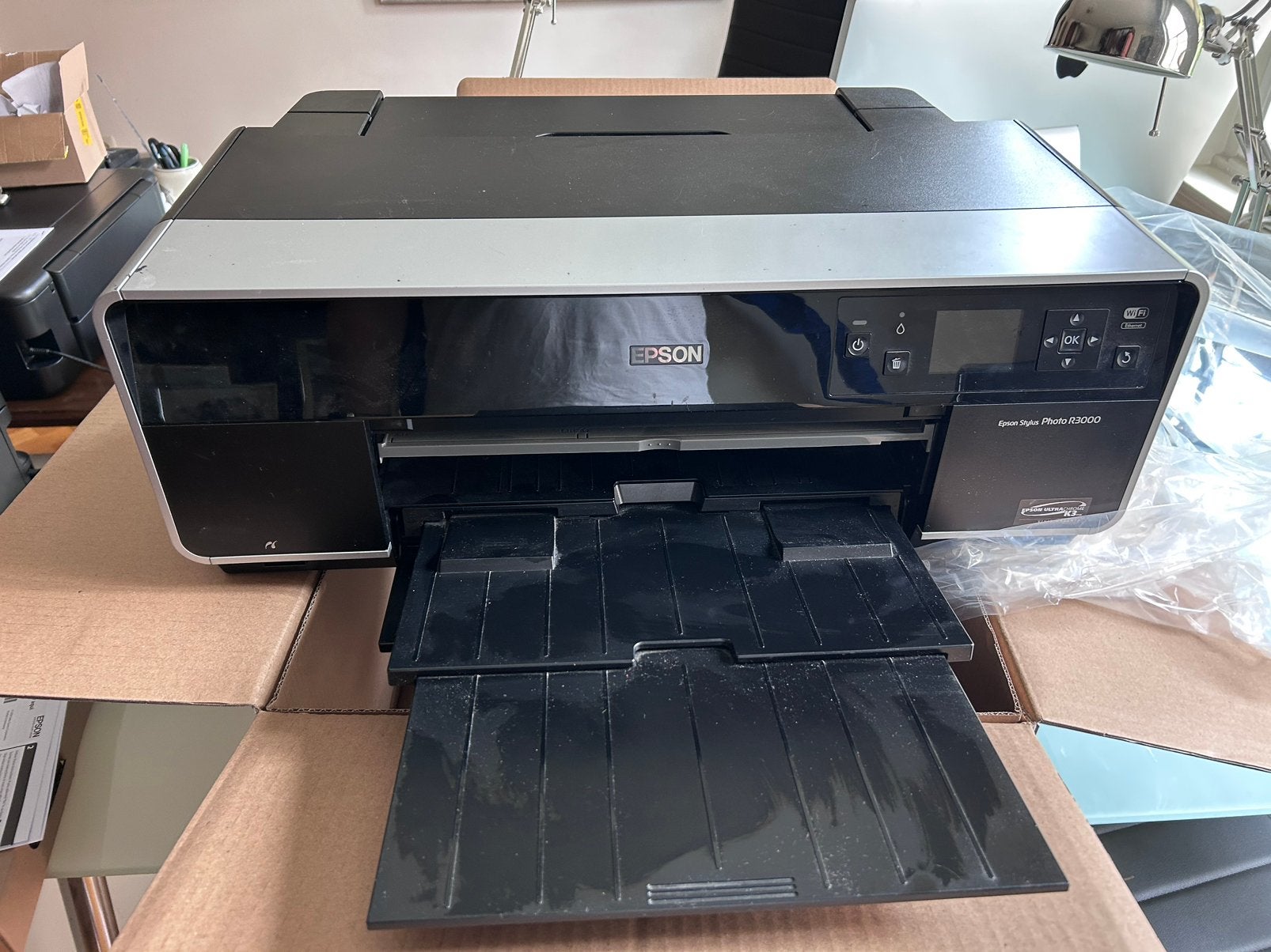 Epson Stylus R3000 photo printer, Computers en Software, Printers, Gebruikt, Fotoprinter, Inkjetprinter, Kleur printen, Zwart-en-wit printen