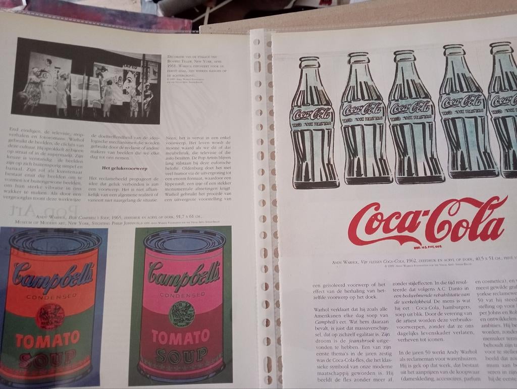 Pop Art en reclame Roy Lichtenstein Andy Warhol, Ophalen of Verzenden, 1980 tot heden, Tijdschrift
