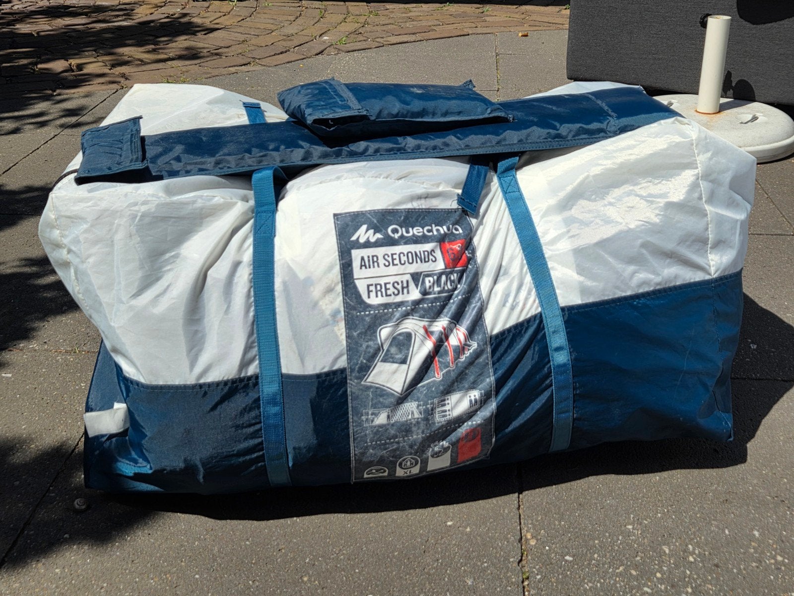 Complete Quechua kampeerset 6 personen - Air Seconds 6.3, Caravans en Kamperen, Tenten, Ophalen, Zo goed als nieuw, Tot en met 6