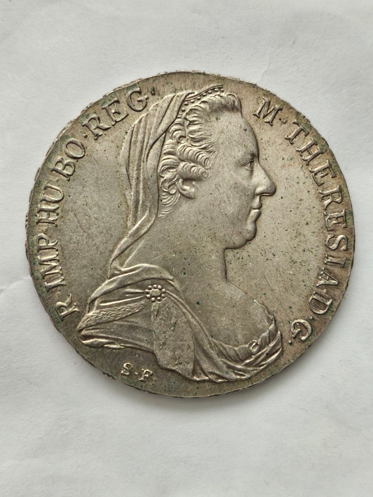 Zilveren Maria Theresia Thaler 1780-X Oostenrijk, Ophalen of Verzenden, Oostenrijk, Losse munt, Zilver