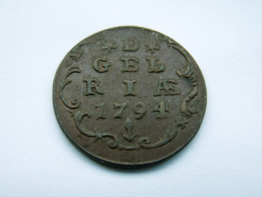 GELDERLAND.  Duit - 1794, Verzenden, Vóór koninkrijk, Overige waardes