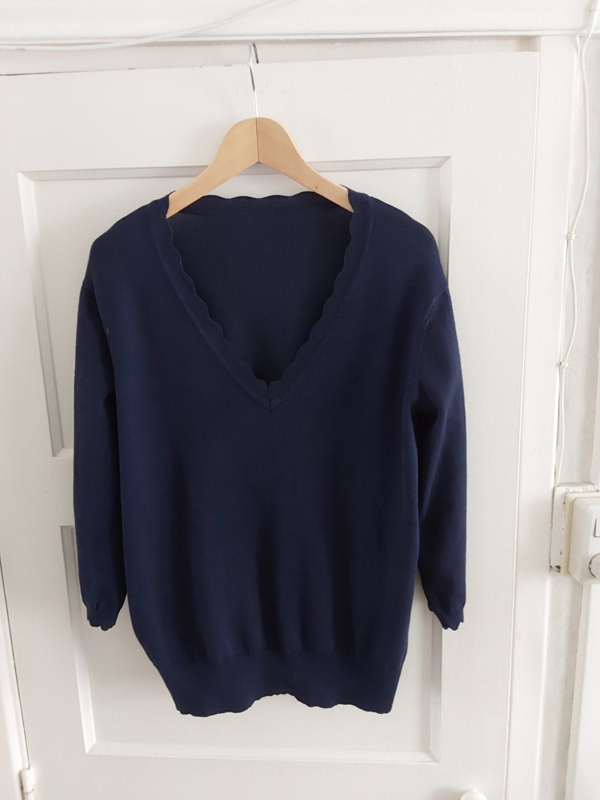 Trui blauw met schulprand maat 44 ( in nieuwstaat ), Kleding | Dames, Truien en Vesten, Ophalen of Verzenden, Zo goed als nieuw