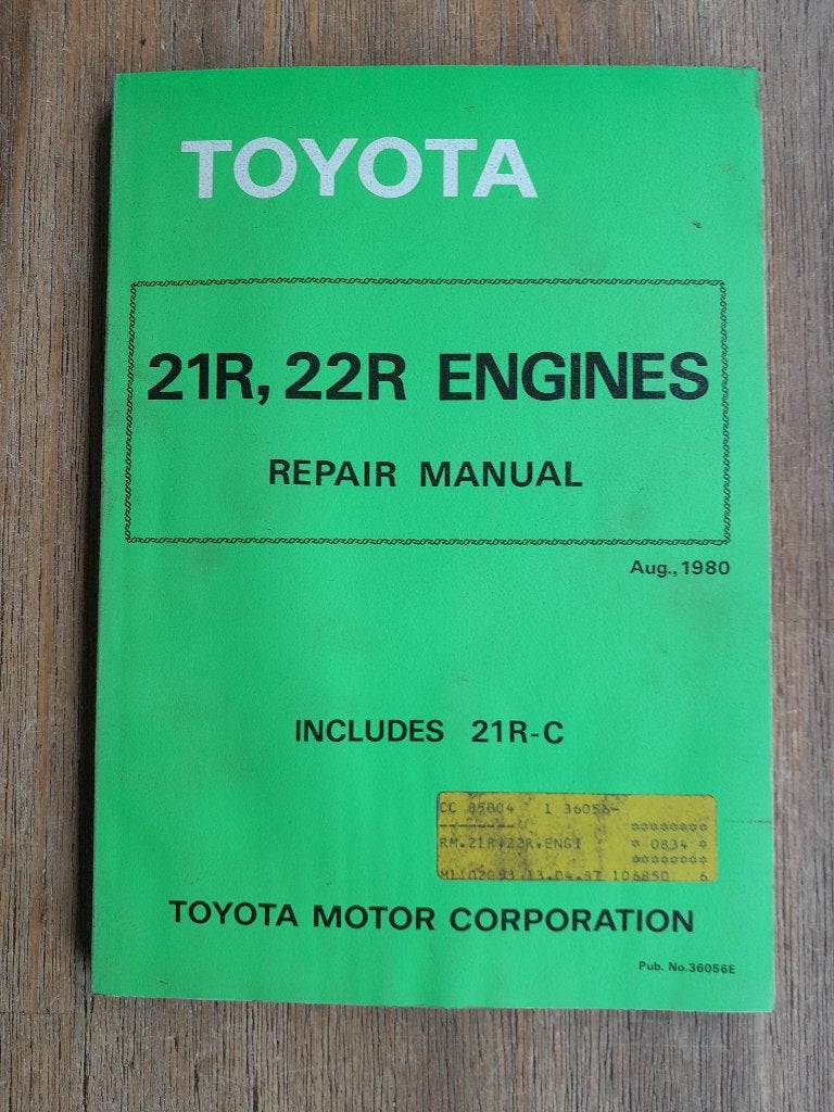 WERKPLAATSHANDBOEK - TOYOTA 21R en 22R MOTOR - Repair Manual, Verzenden