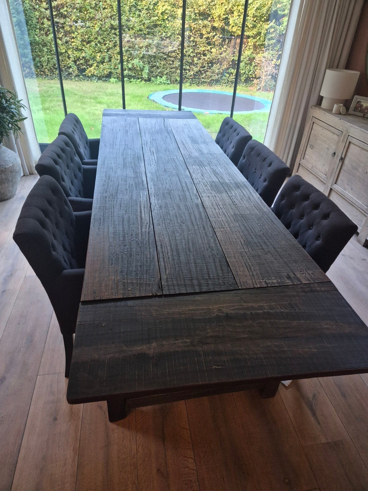 Hoffz uitklapbare eettafel, Huis en Inrichting, Ophalen, Gebruikt, 200 cm of meer, 50 tot 100 cm