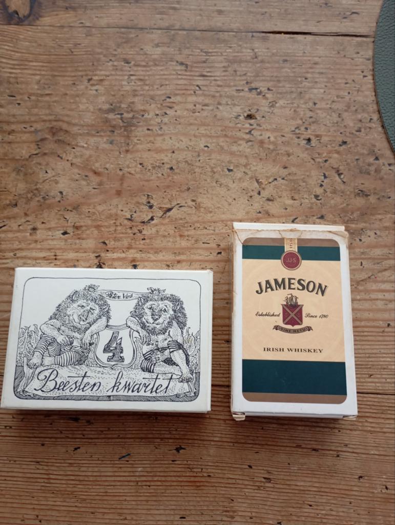 Vintage Kwartet spel 2x igst Beestenkwartet+ Jameson, Ophalen of Verzenden