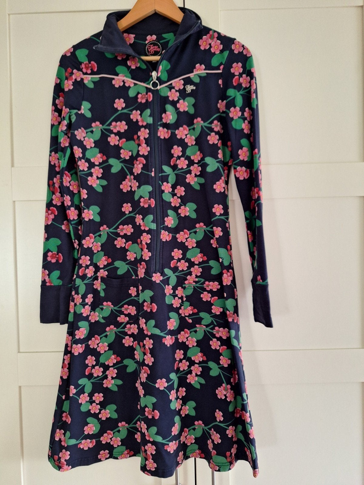 Tante Betsy Sporty Jurk Maat L - Bloemenprint, Tante Betsy, Meerkleurig, Maat 42/44 (L), Ophalen of Verzenden