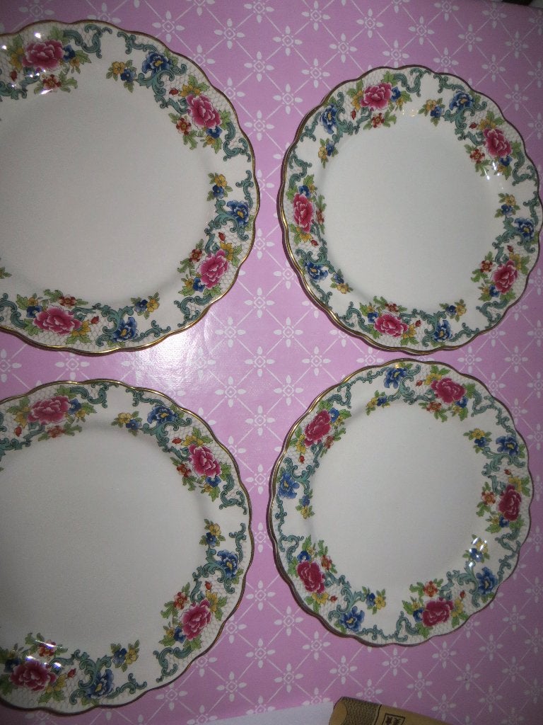 bordjes/Servies/Floradora/Kerstmis/Borden/bloemen/vintage, Antiek en Kunst, Ophalen of Verzenden