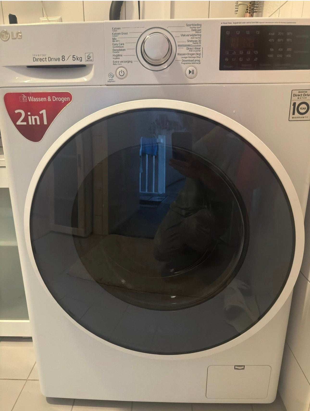 LG droogcombinaties, 6 tot 8 kg, Ophalen, Zo goed als nieuw, 85 tot 90 cm