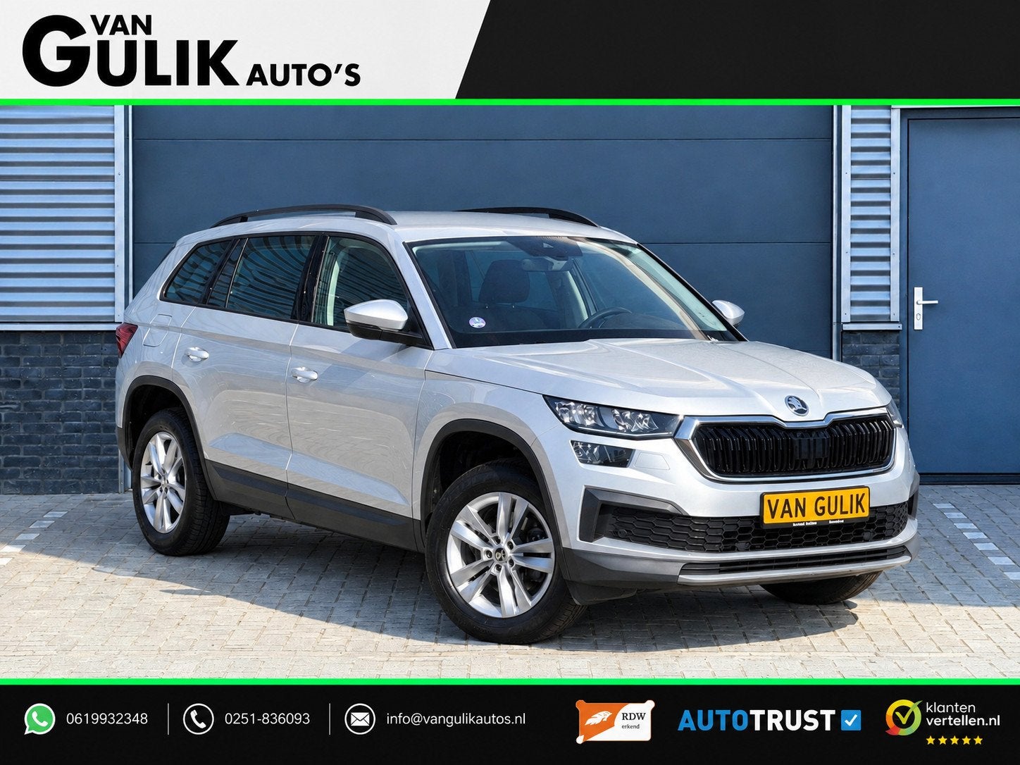 Skoda Kodiaq 1.5 TSI Business 7p. | Camera | ACC | Carplay |, Auto's, Stof, Zwart, 4 cilinders, 150 pk