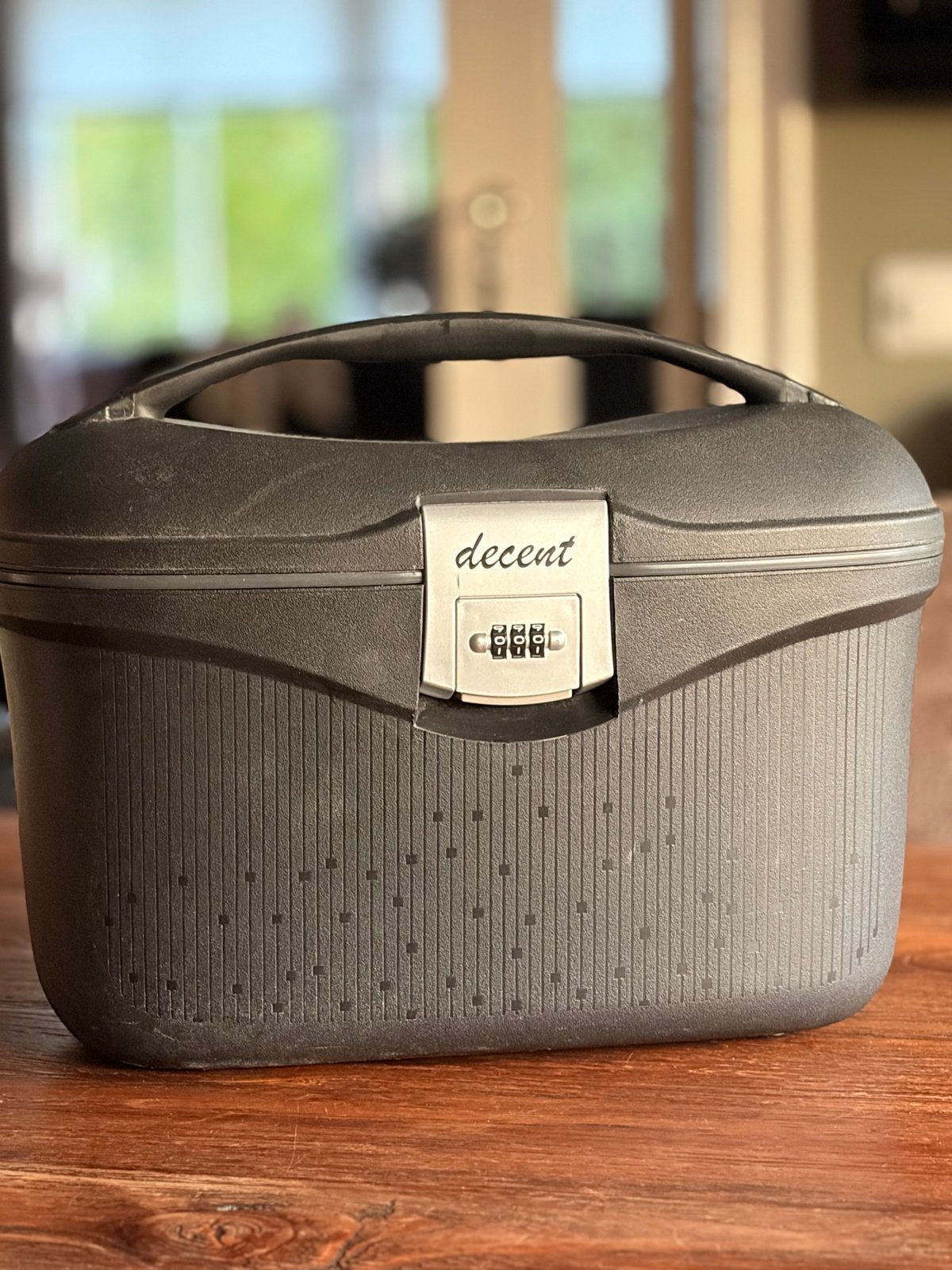 Decent Beautycase/Toilettas met cijferslot - Zwart, Gebruikt, Zwart, Ophalen of Verzenden, Met slot