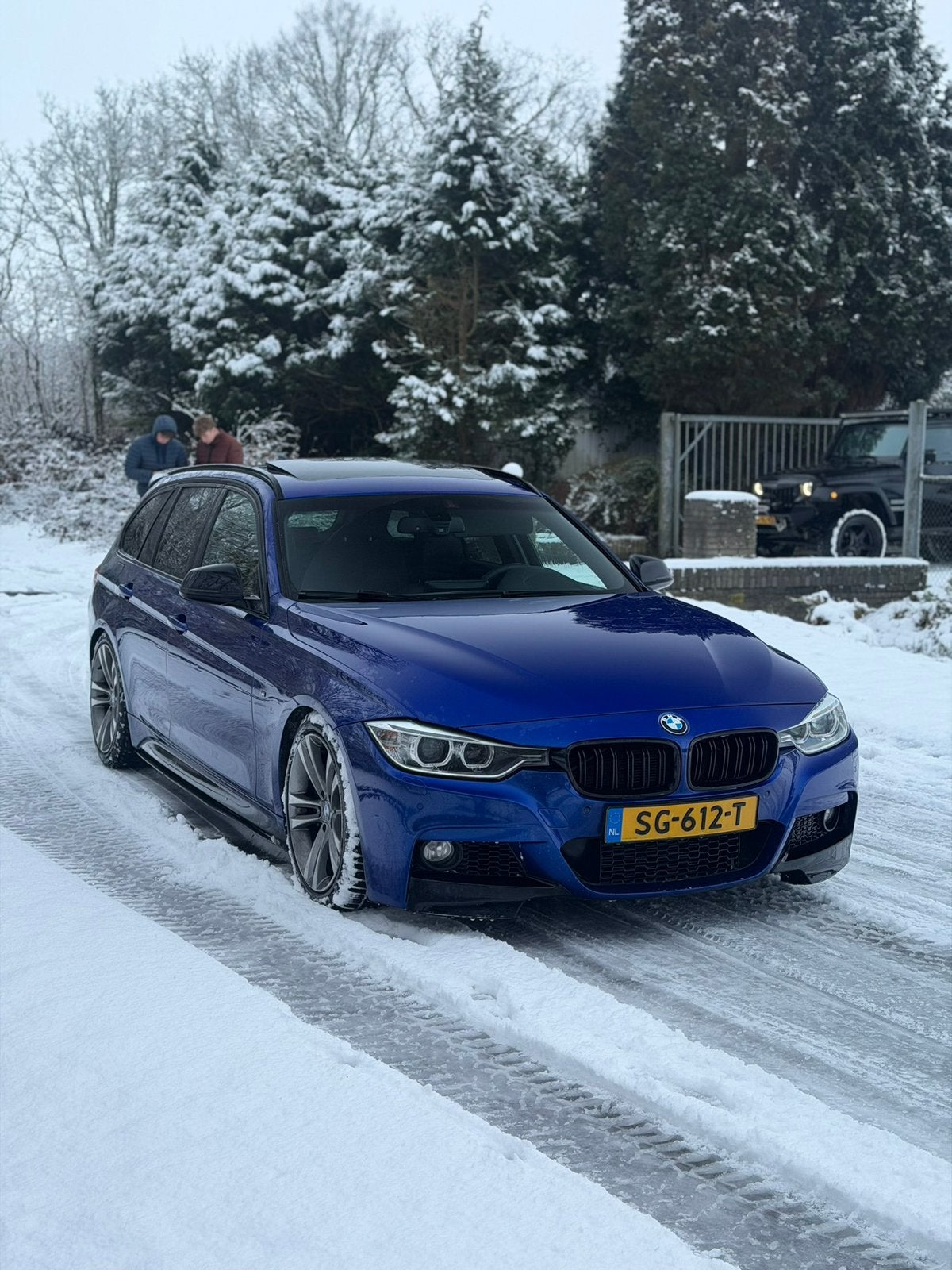 BMW 3-Serie F31 335D 2014 M Sport Defect, Auto's, Euro 5, 1800 kg, Zwart, Blauw