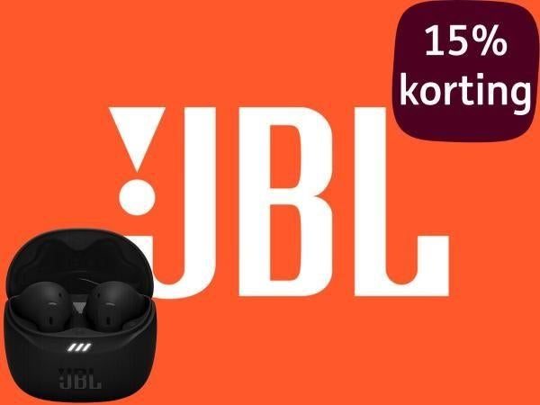 JBL 15% kortingsvoucher + gratis JBL Tune Flex 2*, Drie personen of meer, Kortingsbon