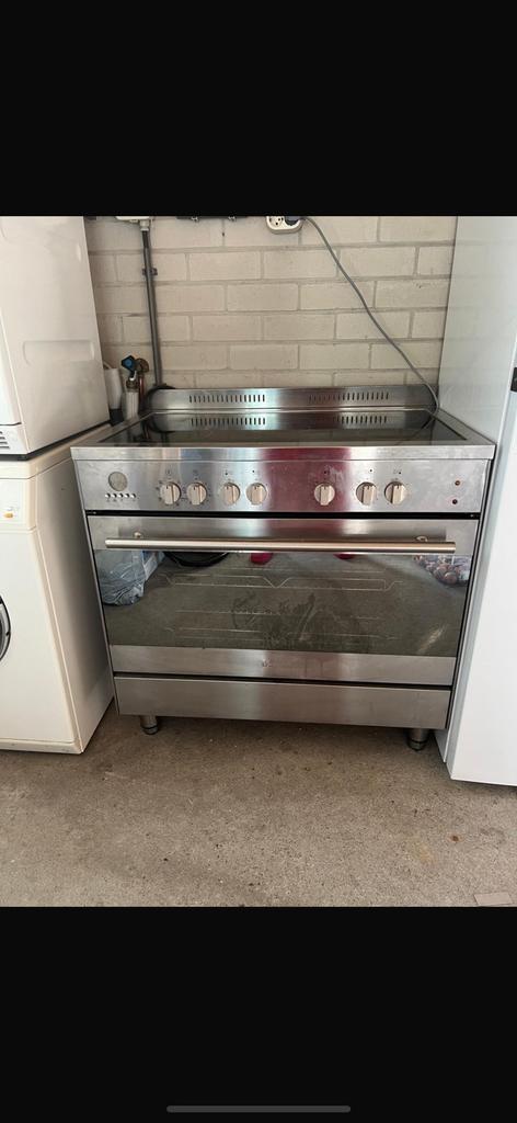 Luxe Rvs Boretti M-system fornuis keramisch, 60 cm of meer, Keramisch, Ophalen of Verzenden, Zo goed als nieuw
