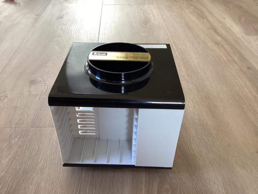 Scholl Cassette Bar Wit - Retro Vintage Cassettehouder, Vintage, Gebruikt, Kunststof, Ophalen of Verzenden