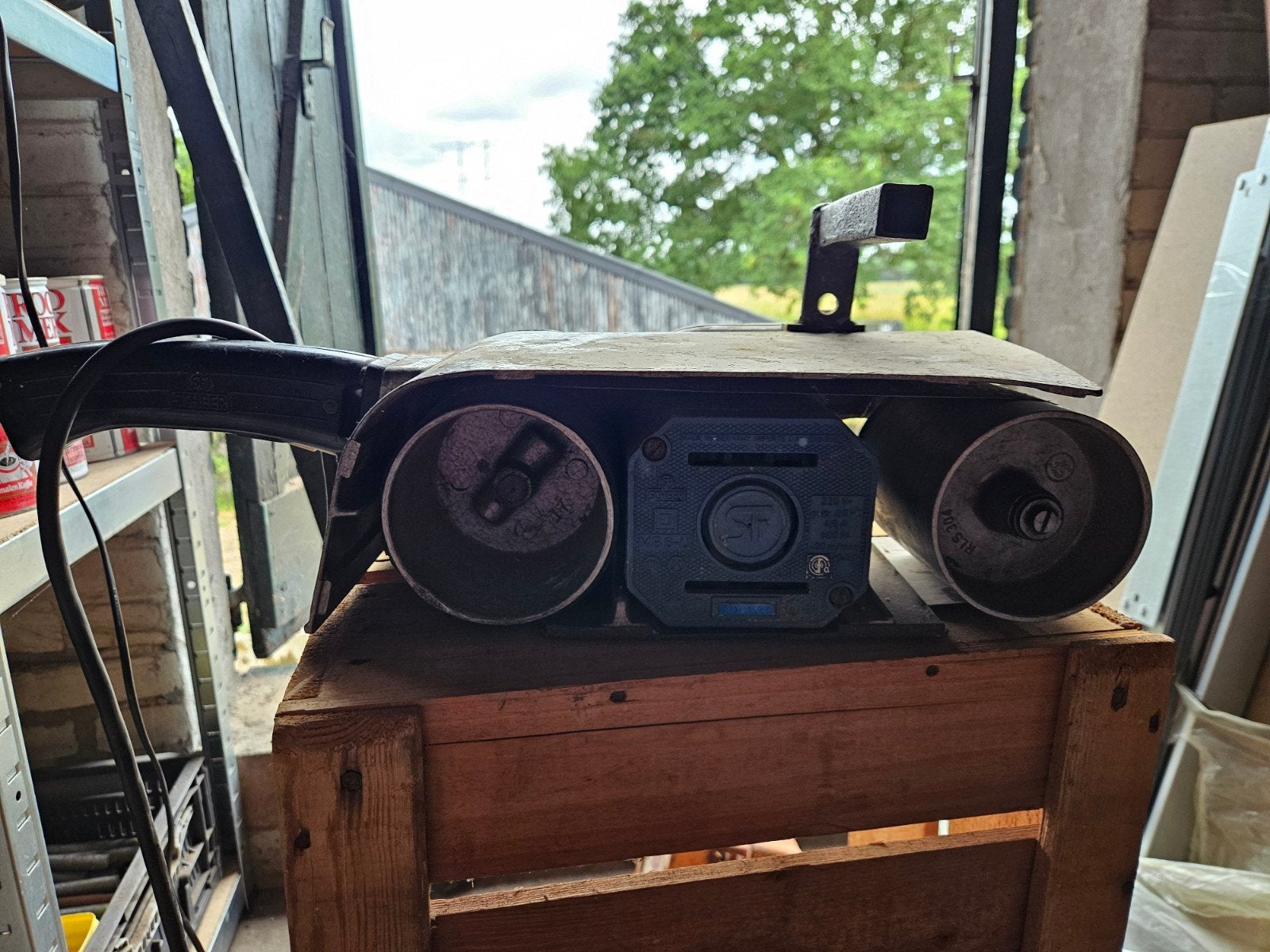 SF Scheer profesionele band schuurmachine, Doe-het-zelf en Verbouw, Gereedschap | Schuurmachines, Ophalen, Gebruikt, 600 tot 1200 watt