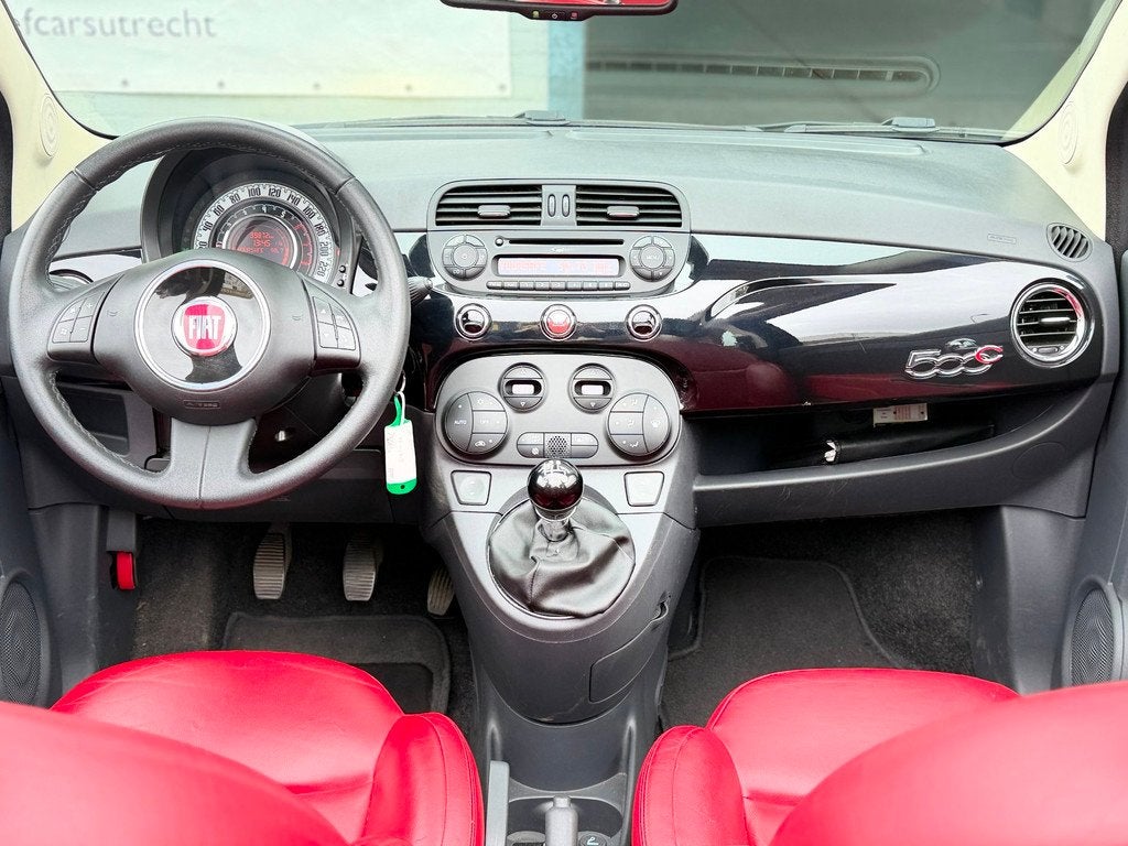 Fiat 500C 0.9|NAP|CABRIO|LEER|PDC|XENON|AIRCO|1EIG|GARANTIEM, Euro 5, 86 pk, Gebruikt, 31 €/maand