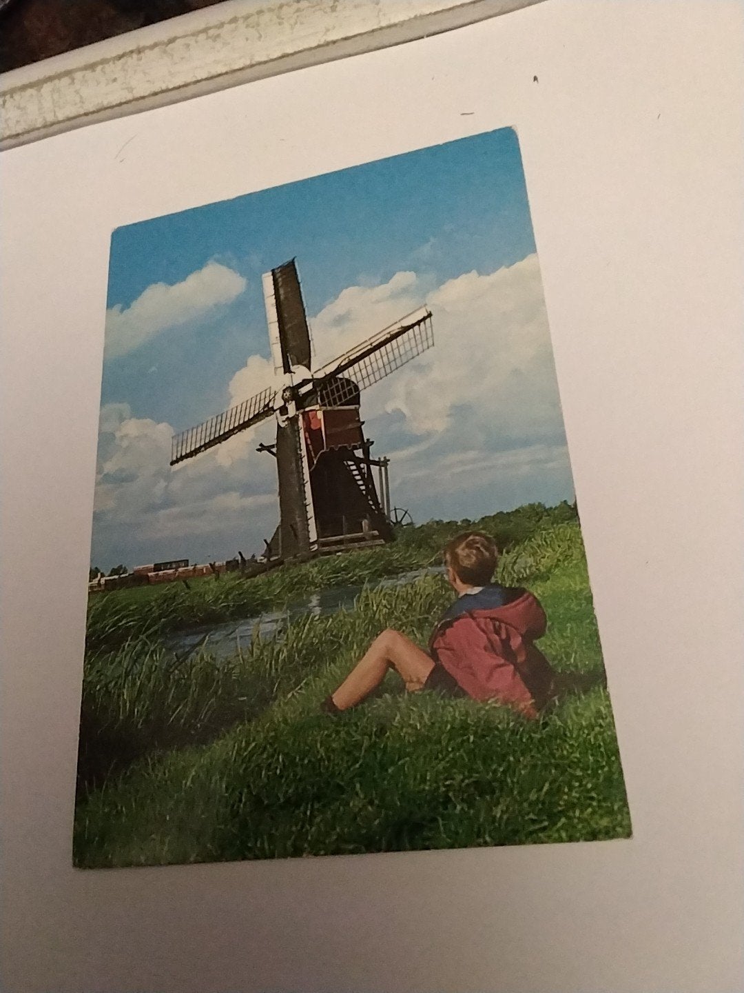 Oude ansichtkaart: Hollandse Molen, De Kagerpolder, Ophalen of Verzenden