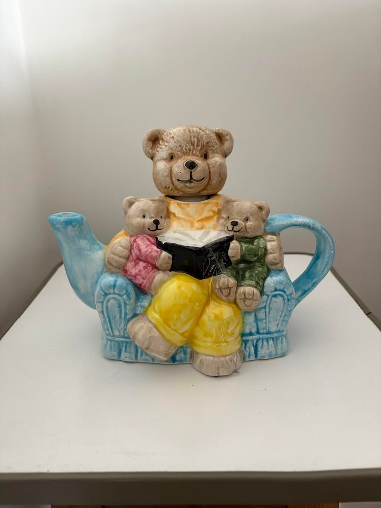 Vintage keramieken beren theepot, Antiek en Kunst, Ophalen of Verzenden