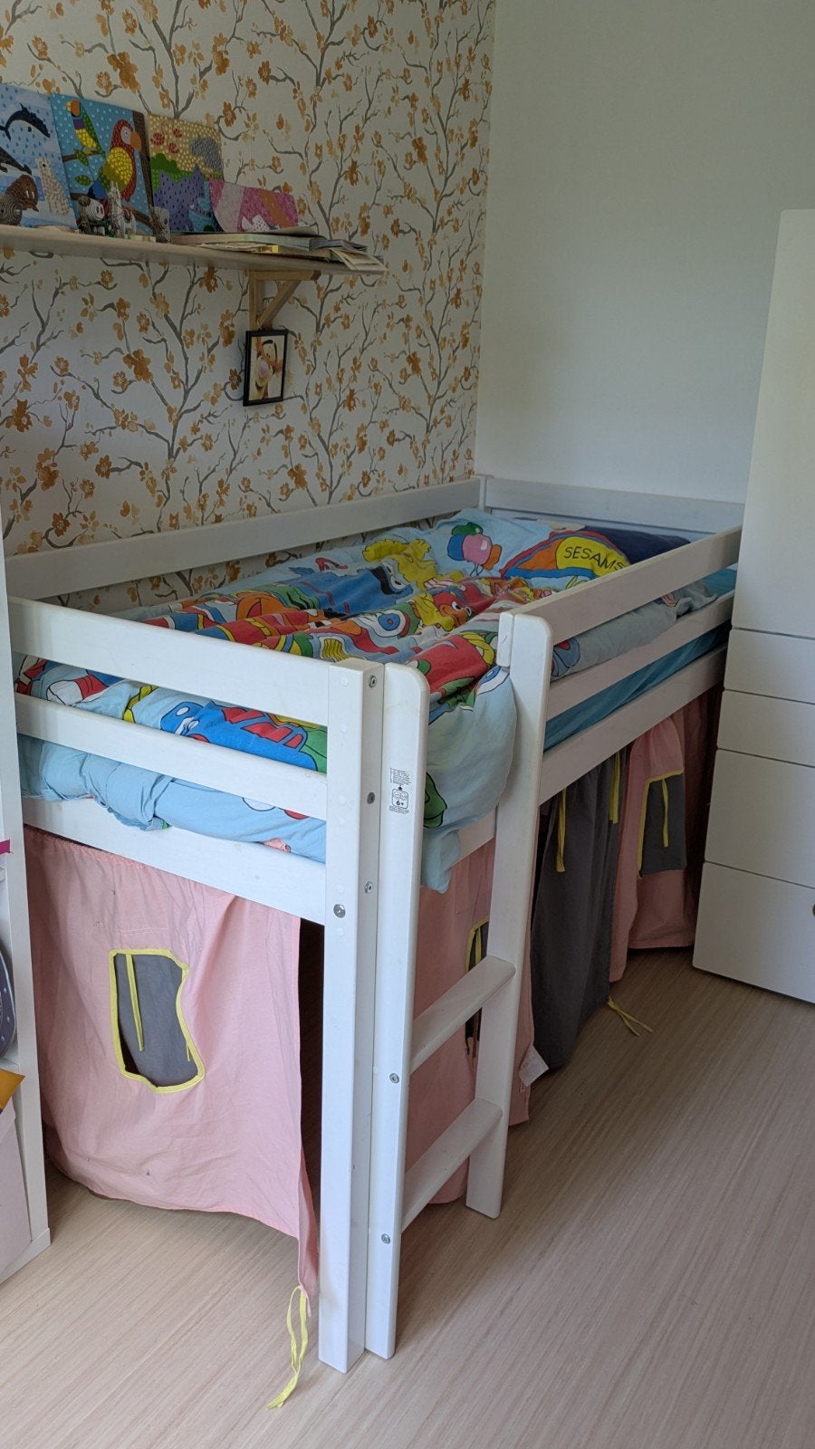 Flexa halfhoogslaper met tent, Ophalen, Halfhoogslaper