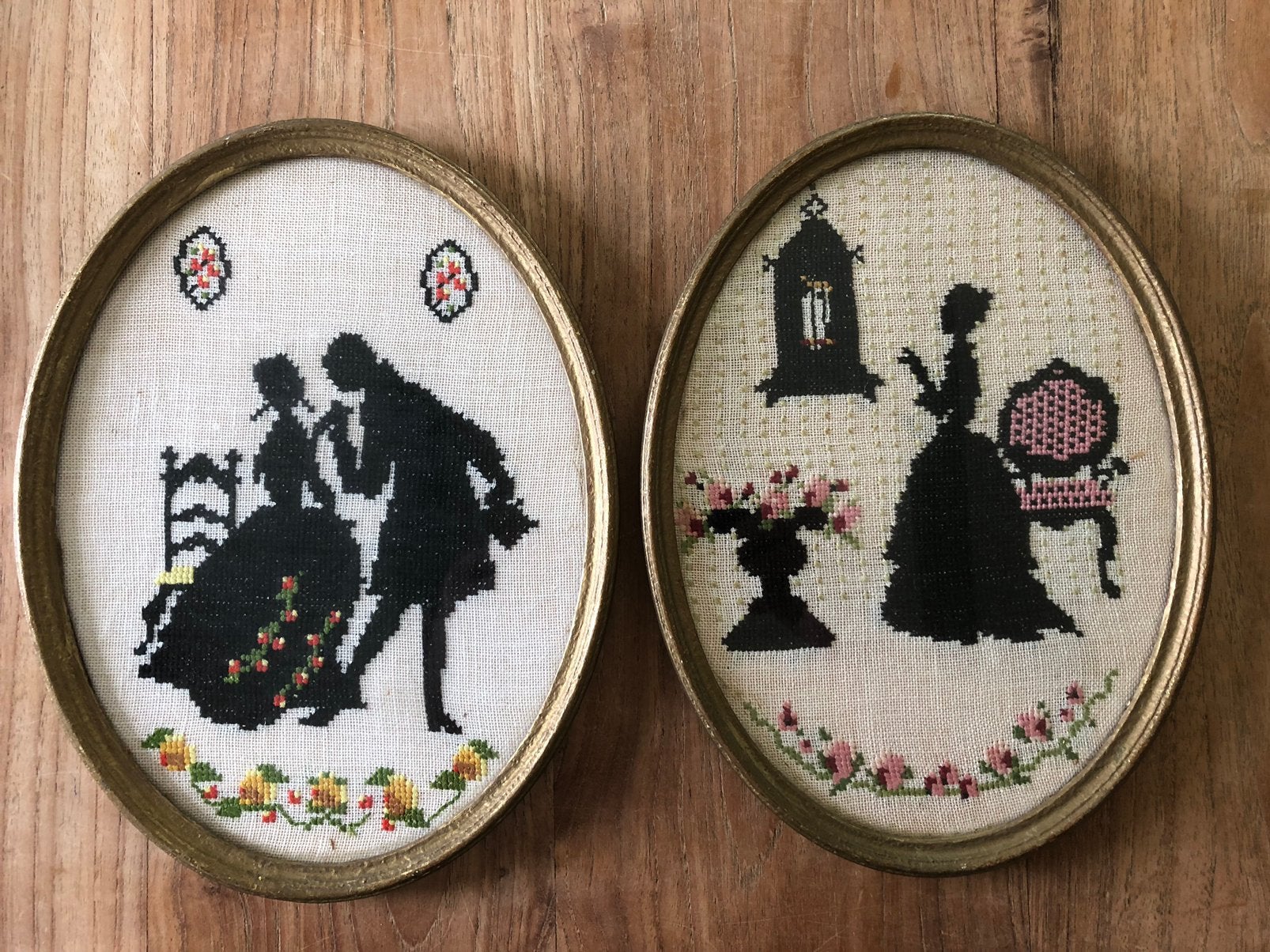 2 ovalen lijstjes. 25x19, Ophalen of Verzenden