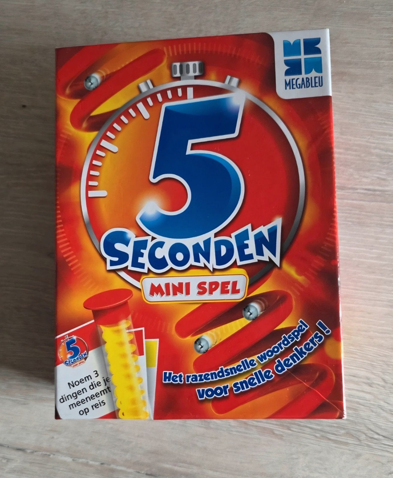 5 Seconden Mini Spel - Het razendsnelle woordspel NIEUW!, Megableu, Nieuw, Ophalen of Verzenden, Vijf spelers of meer