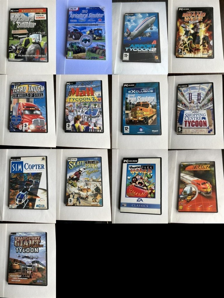 simulator PC GAME (13 stuks) diverse partij OOK PER STUK, 1 speler, Ophalen of Verzenden, Zo goed als nieuw, Vanaf 3 jaar