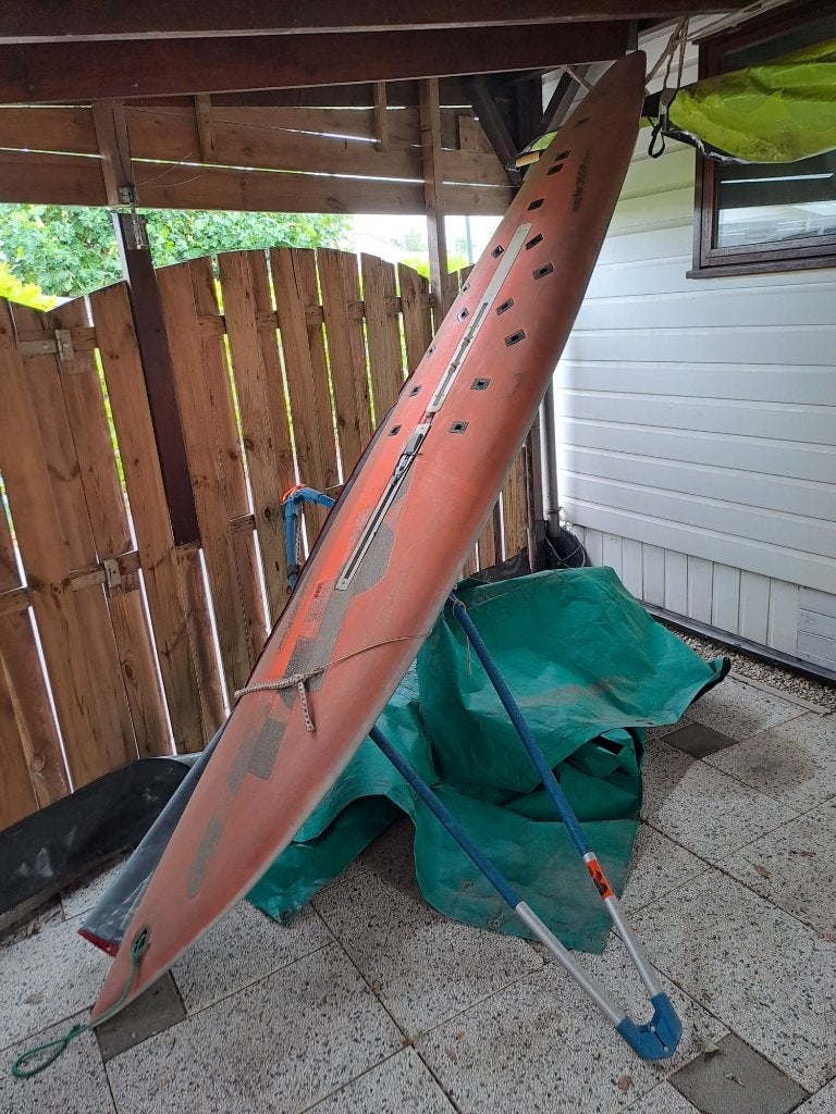 windsurfplank incl zeil, mast  10 euro, Ophalen, Gebruikt, Complete set