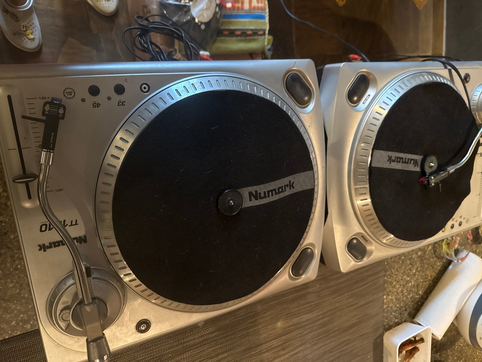 Numark TT10 Vinyl DJ Draaitafels (Set van 2), Muziek en Instrumenten, Ophalen, Gebruikt, Draaitafel, Numark