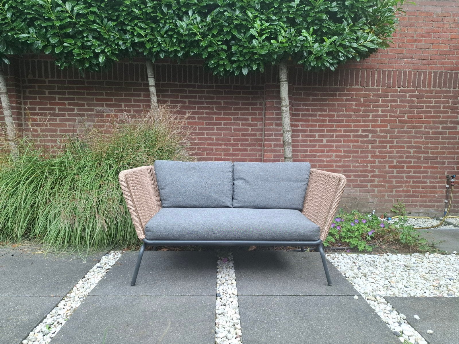Intratuin tuinset: bank en 2 stoelen, Ophalen, Gebruikt, Bank, Tuinset