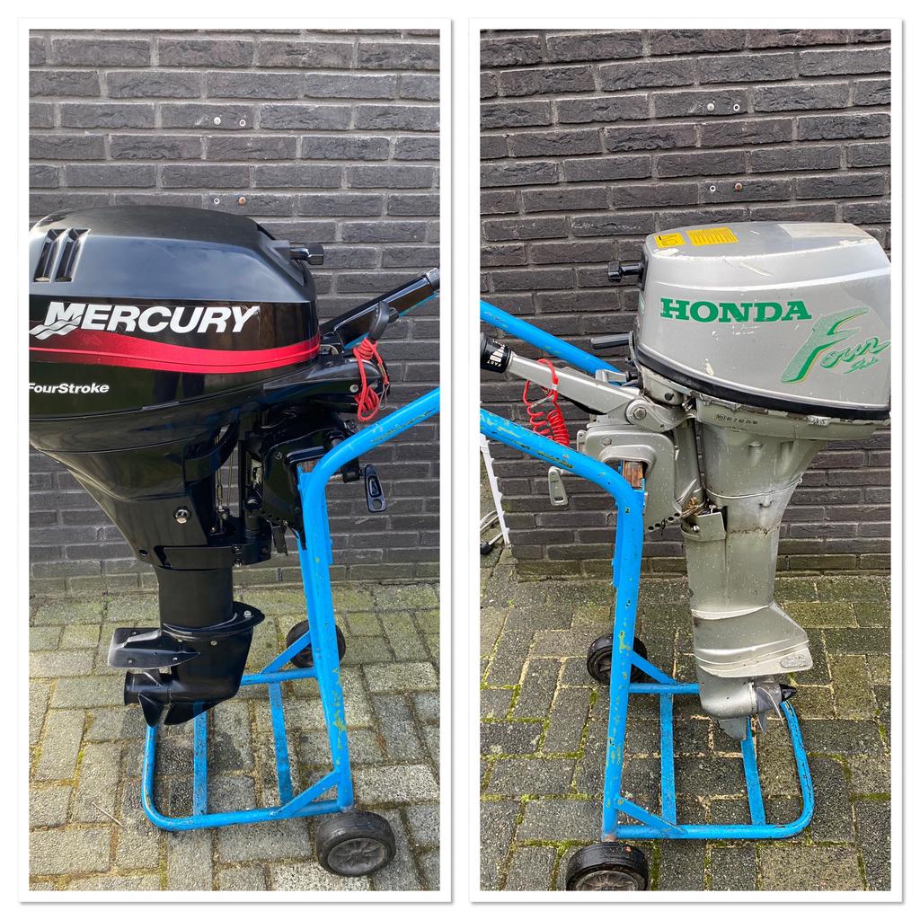 Mercury 15 pk en honda 8 pk,, Ophalen, 10 tot 30 pk, Viertaktmotor, Zo goed als nieuw