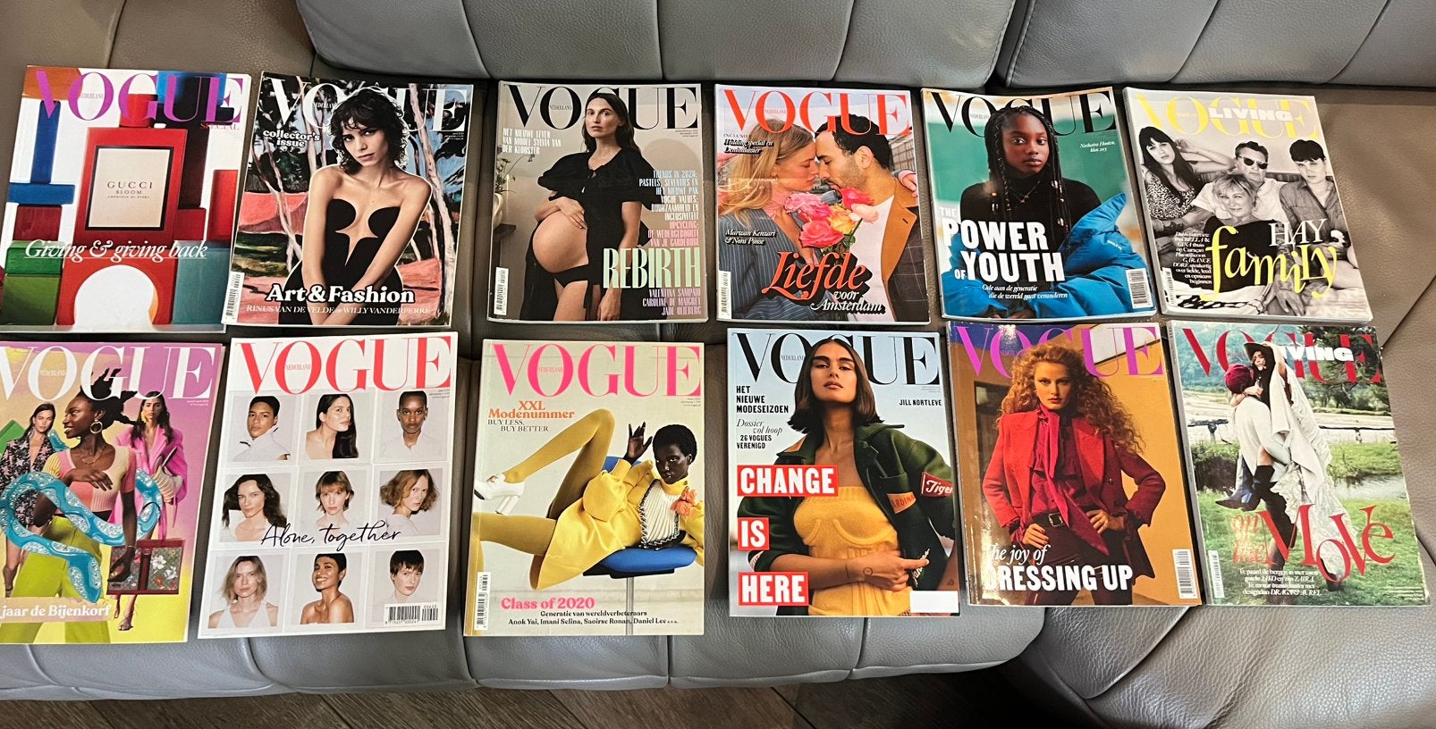 Vogue Nederland jaartal 2020 verzameling Vogue Living, Ophalen of Verzenden, Gelezen, Overige typen