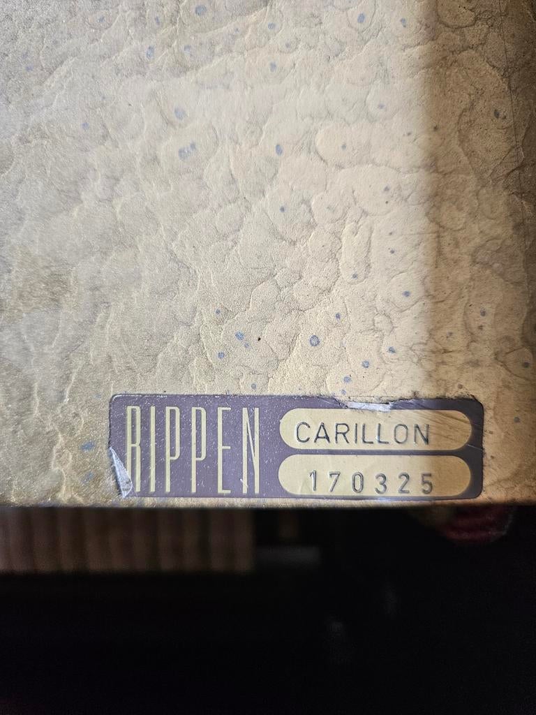 Rippen Carillon Piano - Klassiek Houten Design, Muziek en Instrumenten, Piano's, Ophalen of Verzenden, Gebruikt, Bruin, Piano