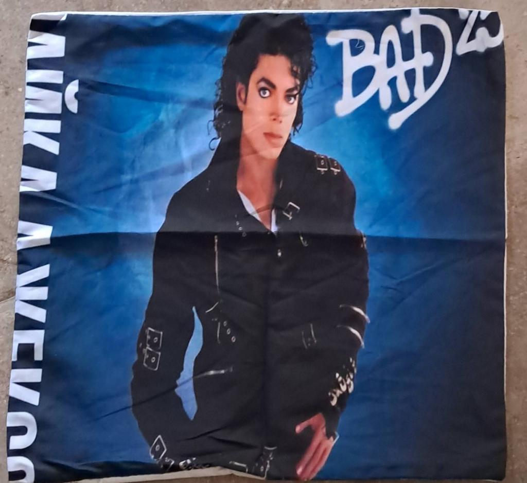 Kussenhoes Michael Jackson BAD - 45x45cm, Ophalen of Verzenden, Nieuw