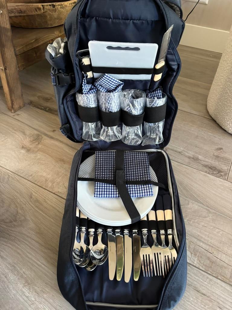 Trolley met picknick set, Hobby en Vrije tijd, Ophalen of Verzenden, Nieuw