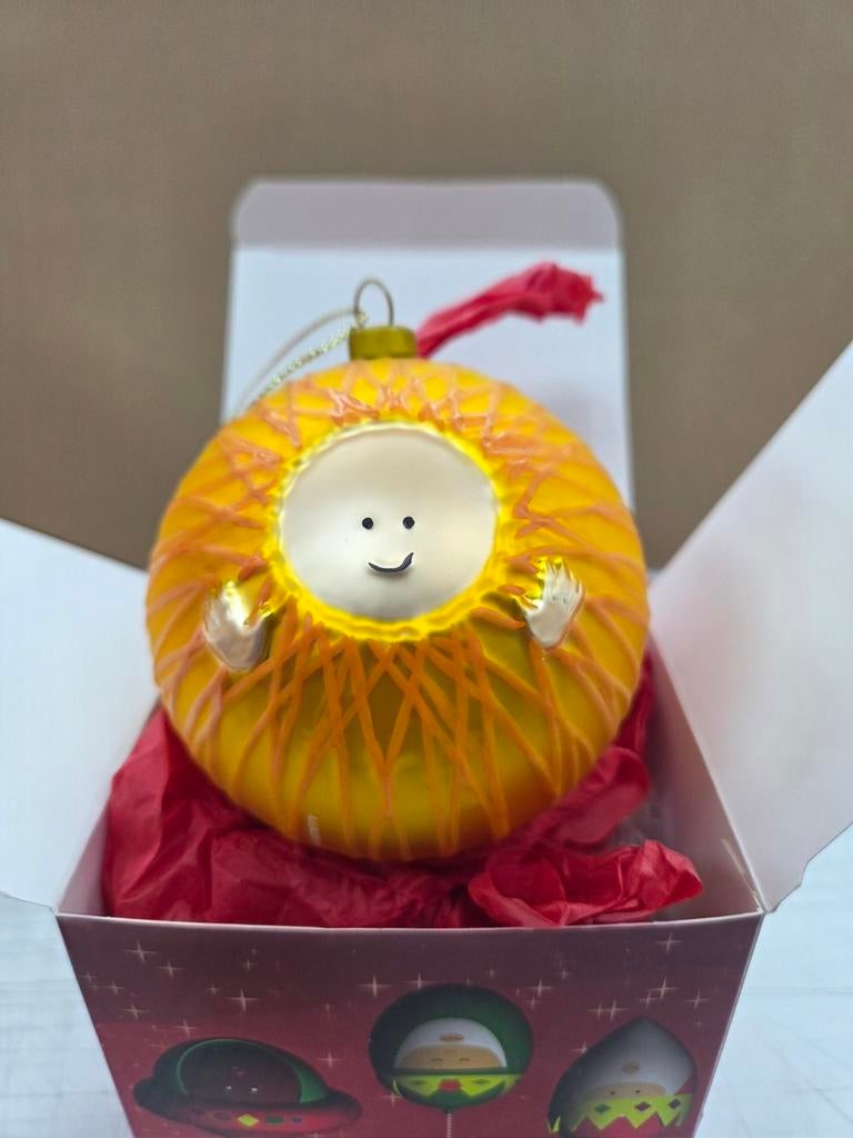 Alessi kerstballen glas- Gesu Bambino kleur, Diversen, Kerst, Ophalen of Verzenden, Nieuw