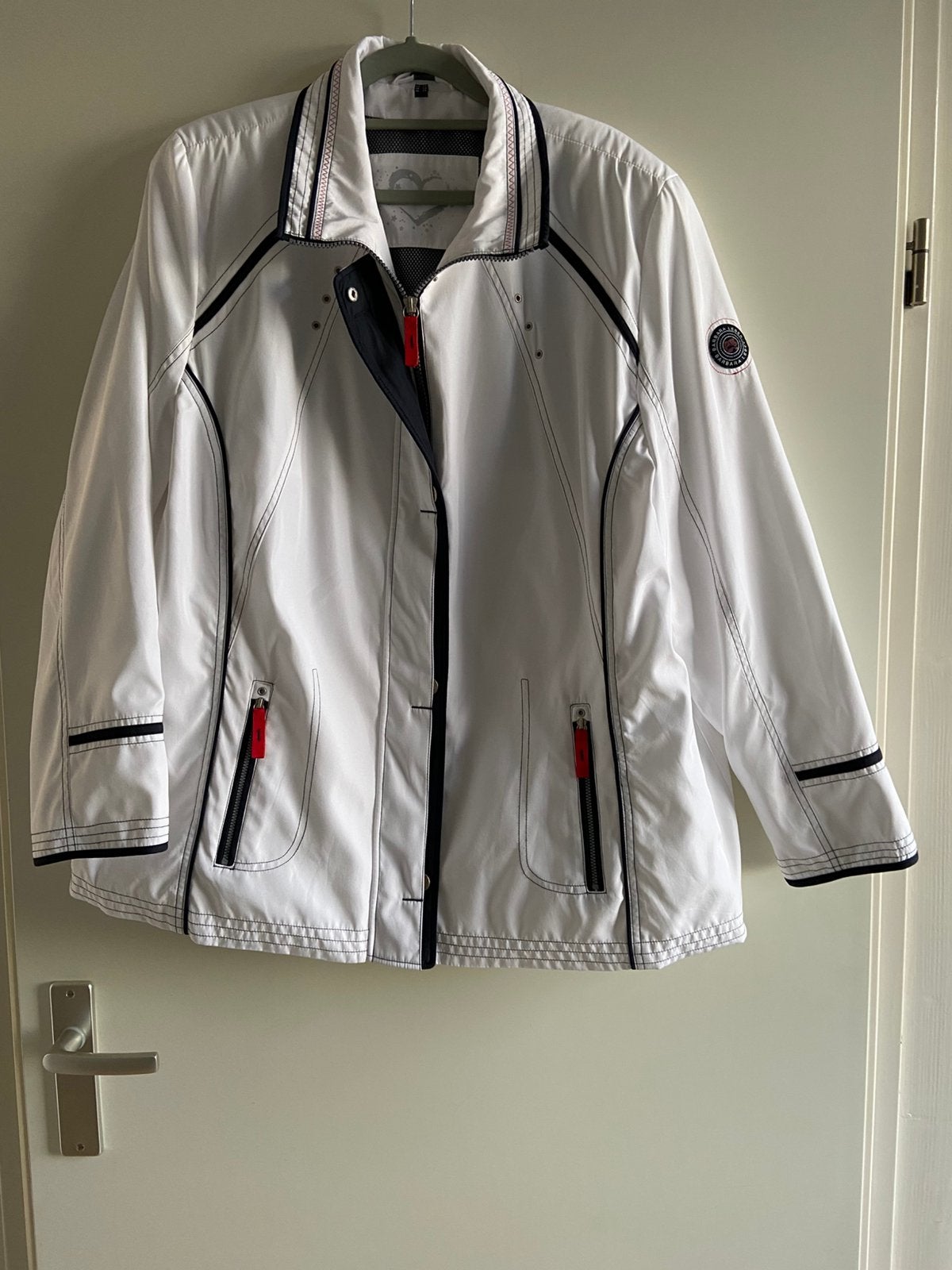Dames Zomer Jas, Ophalen of Verzenden, Zo goed als nieuw, Maat 46/48 (XL) of groter, Blauw