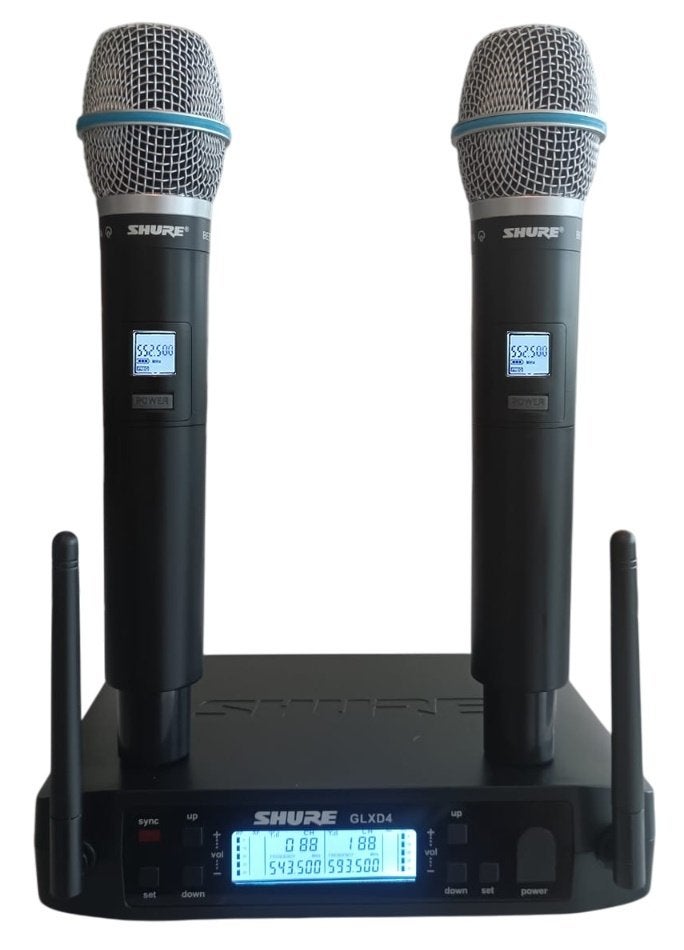 Nieuwe Shure GLXD4 met 2 handmicrofoons., Ophalen of Verzenden, Nieuw, Zangmicrofoon