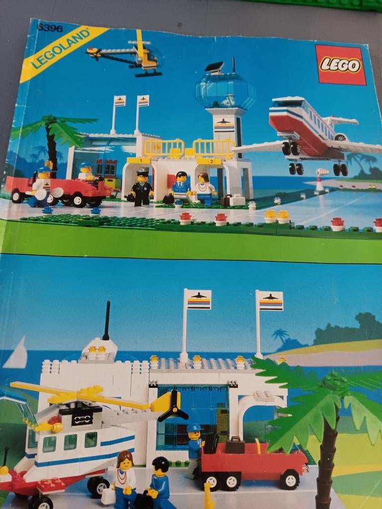Lego Legoland 6396 Vliegveld met vliegtuig en helikopter, Compleet, Gebruikt, Lego, Ophalen of Verzenden
