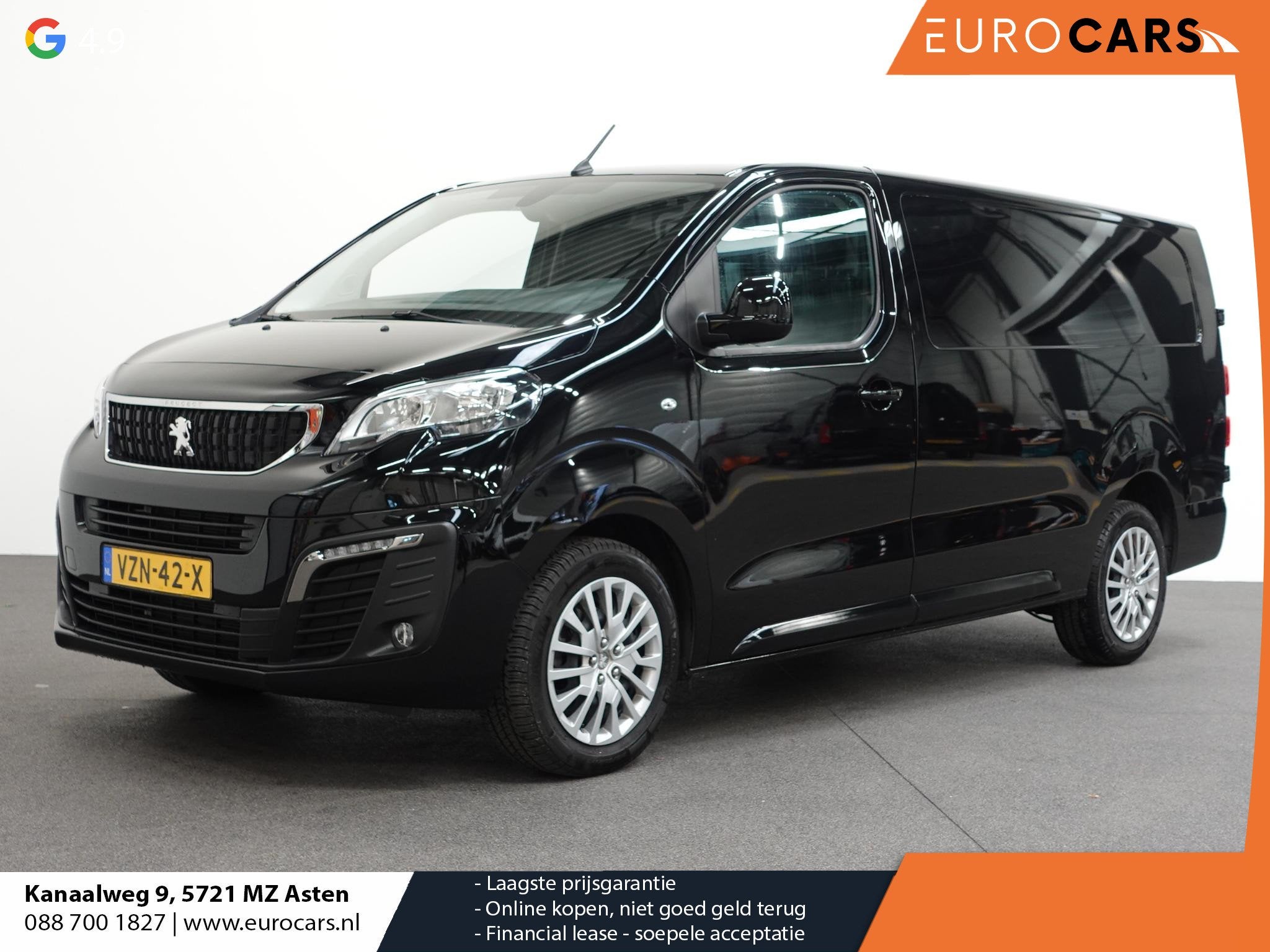 Peugeot Expert 145pk L3 Automaat Navigatie Trekhaak Carplay, Stof, Gebruikt, 4 cilinders, 2500 kg