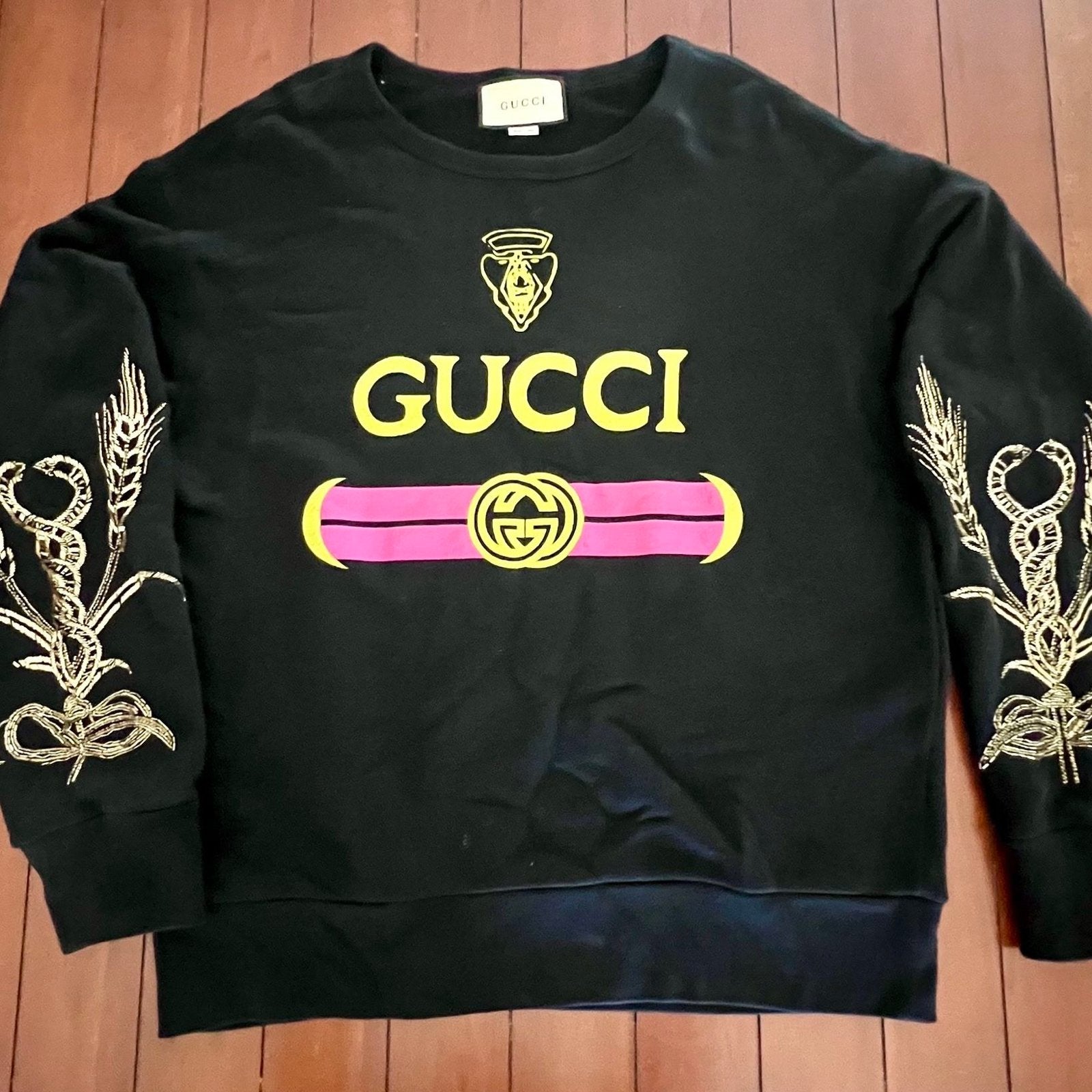 Gucci sweater, Kleding | Dames, Ophalen of Verzenden, Zo goed als nieuw, Maat 42/44 (L), Zwart
